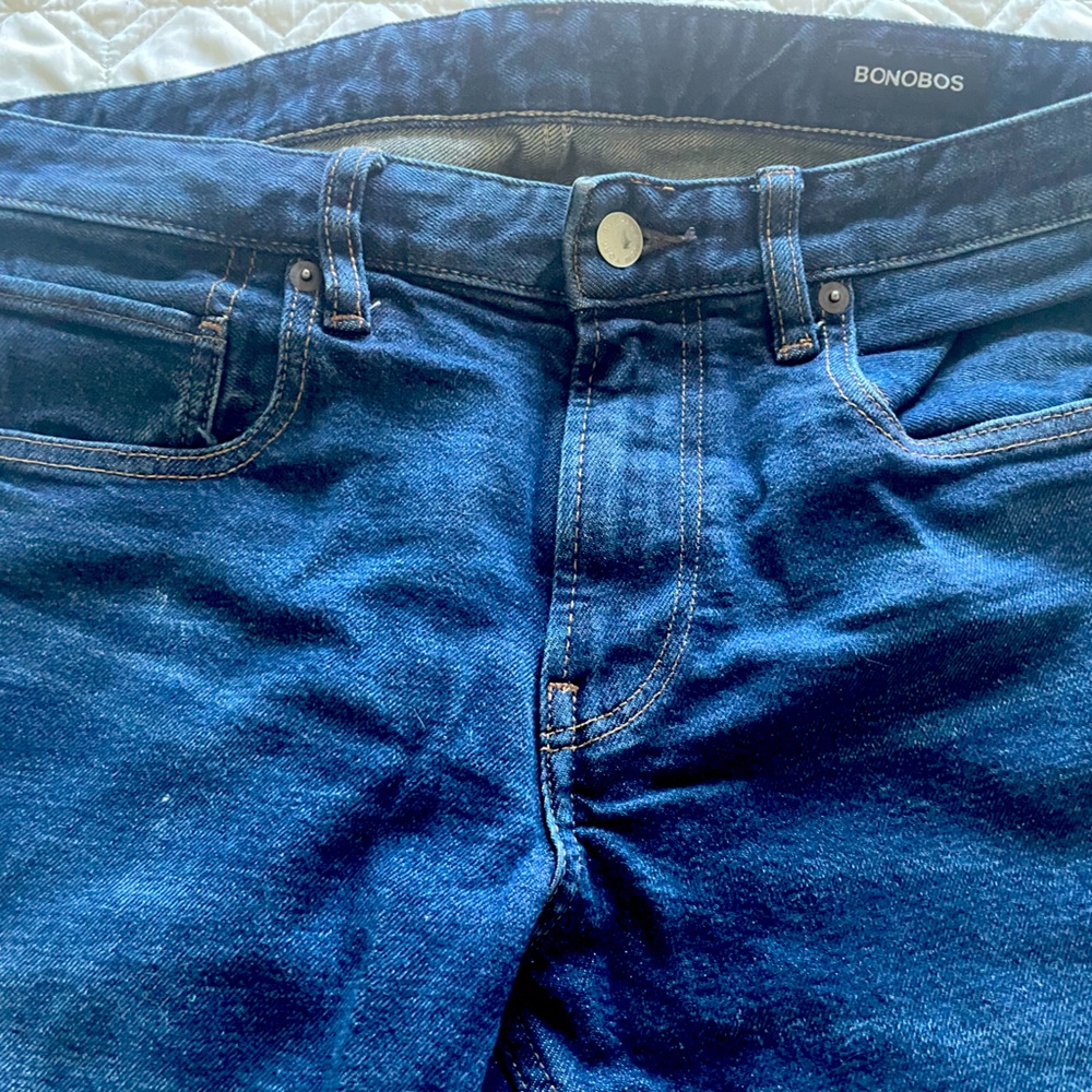 Bonobos men’s blue jeans. Brand new. Never worn. Size 33/30